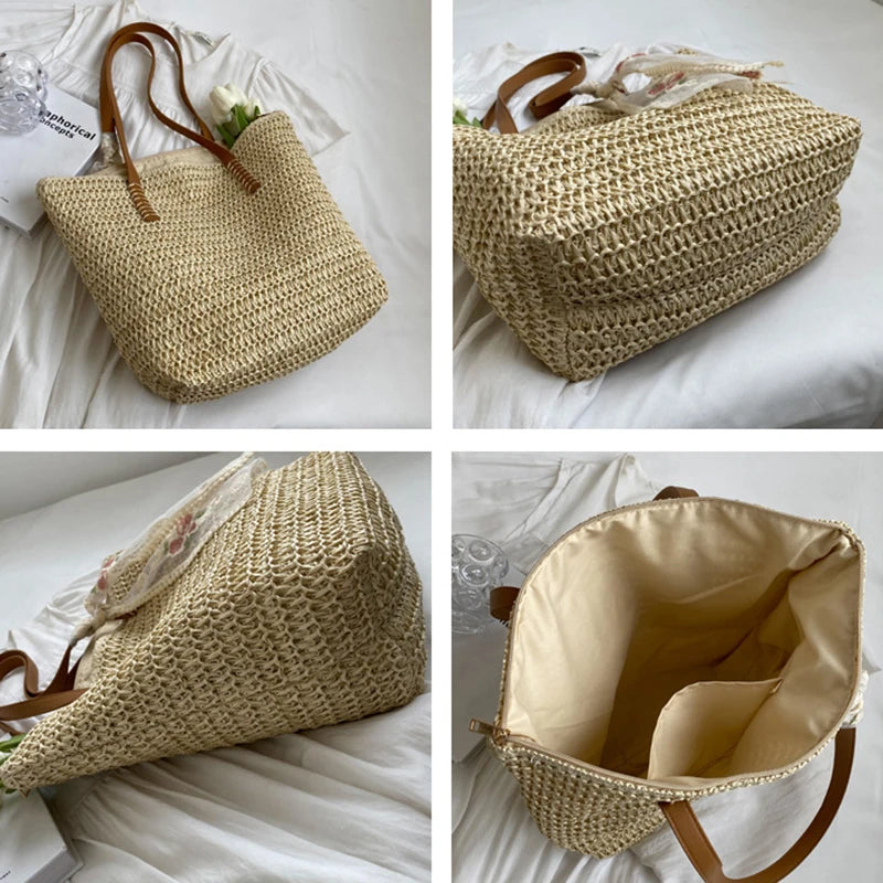 Crossbody Bag & Shoulder Bag, Straw Bag