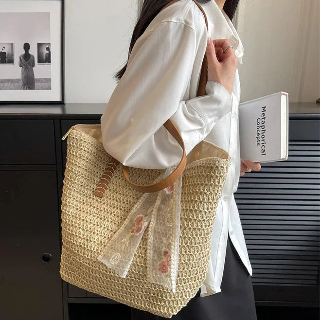 Crossbody Bag & Shoulder Bag, Straw Bag