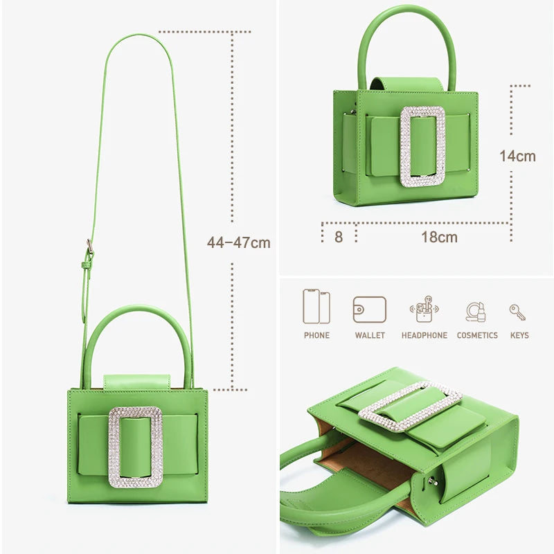 Green Women's HandBag & Designer Leather Handbags, Handcrafted,  Crossbody Bag, Shoulder Bag, Pouch, Satchel