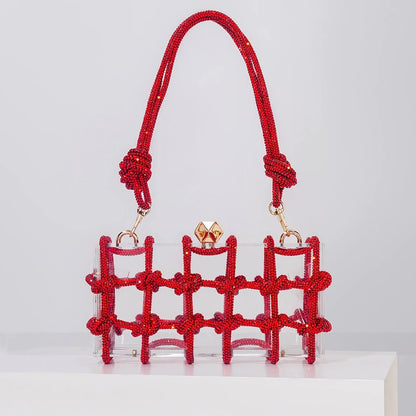  Women Acrylic Purse Mini Beaded Evening Handbags